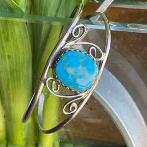 Tom Taylor Turquoise & Sterling Cuff Bracelet